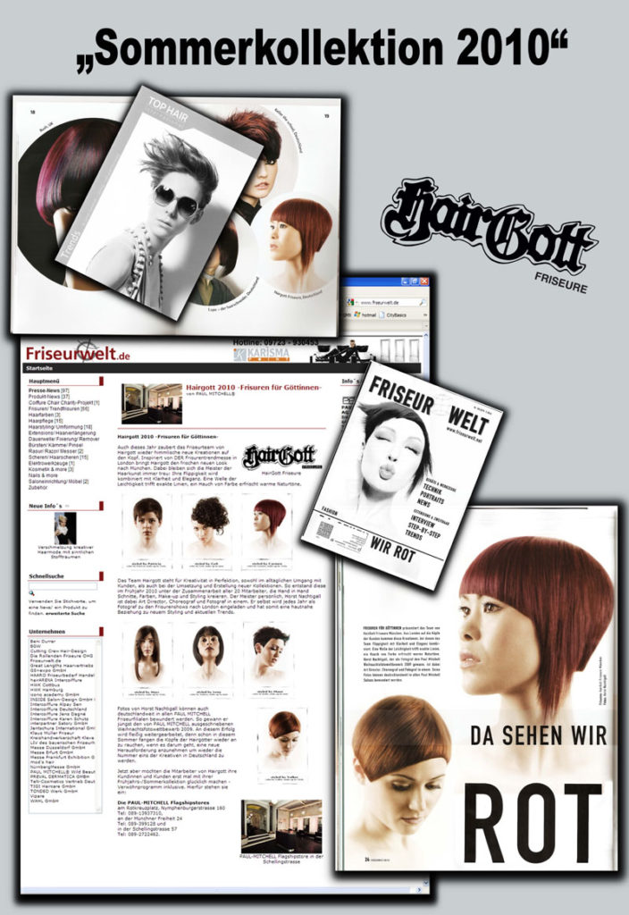 Artikel in Friseurwelt, unsere Sommerkollektion, HairGott,
Sommerfrisuren